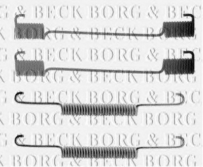 BORG & BECK bbk6093 -  Комплектующие, колодки дискового тормоза